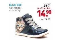 blue box met handige ritssluiting