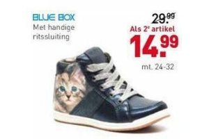 blue box met handige ritssluiting