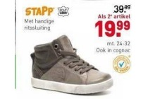 stapp sneaker met handige ritssluiting