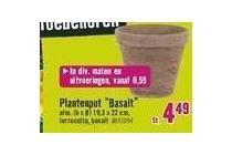 plantenpot basalt