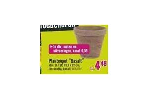 plantenpot basalt