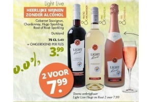 light live alcoholvrije wijnen