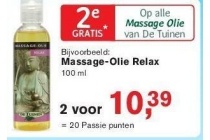 alle massage olie van de tuinen