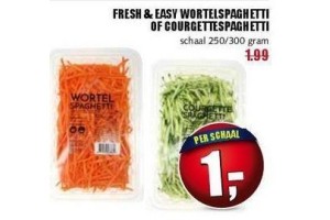 fresh en easy wortelspaghetti of courgettespaghetti