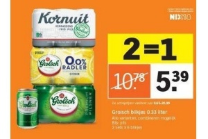 grolsch blikjes
