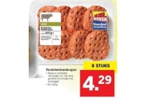 rundvleeshamburgers