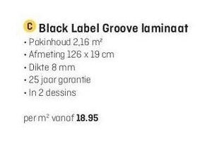 black label groove laminaat