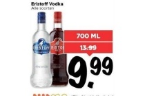alle soorten eristoff vodka