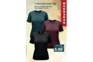 t shirt met ronde hals