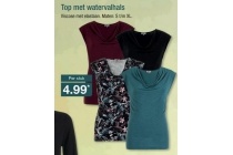 top met watervalhals