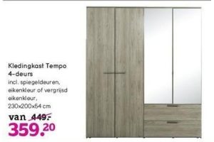 kledingkast tempo 4 deurs