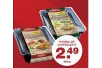 ravioli of capelletti