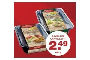 ravioli of capelletti