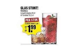 glas stunt per stuk eur1 99