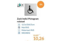 zack indici pictogram rolstoel