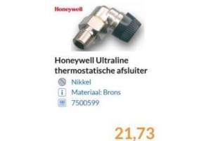 honeywell ultraline thermostatische afsluiter