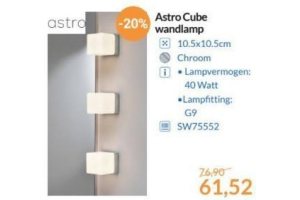 astrocube wandlamp