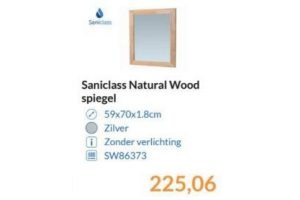 saniclass natural wood spiegel
