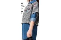 poncho en denim blouse