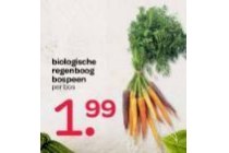 biologische regenboog bospeen