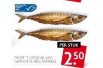 gerookte hele makreel