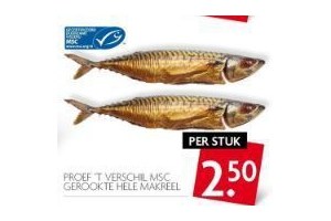 gerookte hele makreel