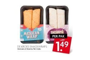 de kroes snackwraps