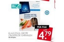 klaas puul grote ongepelde garnalen