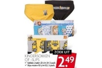 kindersokken of slips