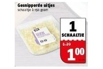 gesnipperde uitjes