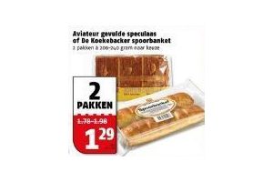 aviateur gevulde speculaas of de koekebacker spoorbanket