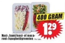 nasi bami nasi of maca roni spaghettigroenten