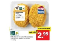 beter leven krokante kipschnitzels