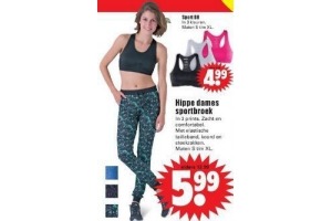 hippe dames sportbroek