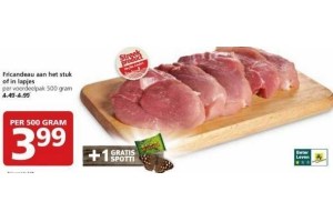 fricandeau aan het stuk of in lapjes