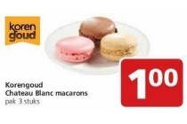 korengoud chateau blanc macarons
