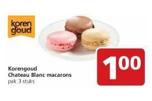 korengoud chateau blanc macarons