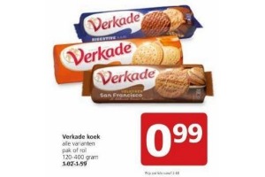 alle varianten verkade koek