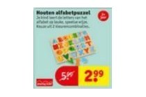 houten alfabetpuzzel