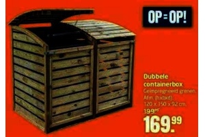 dubbele containerbox