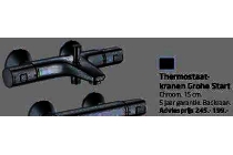 thermostaatkraan grohe start chroom