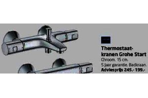 thermostaatkraan grohe start chroom