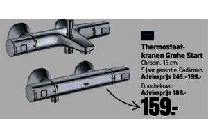 thermostaatkranen grohe start douchekraan