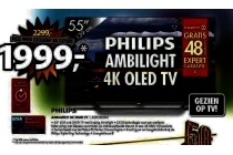 philips ambilight 4k oled tv of 55pos9002