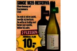 since 1825 reserva