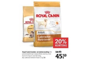 royal canin honden en kattenvoeding