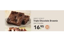 triple chocolate brownie