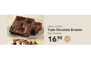 triple chocolate brownie