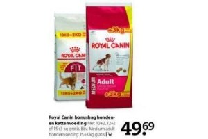 royal canin bonusbag hondenen kattenvoeding