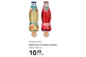 dubbelfrisss appel perzik of framboos cranberry